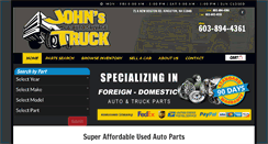 Desktop Screenshot of johnstruckandautoparts.com