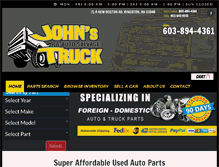 Tablet Screenshot of johnstruckandautoparts.com